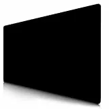 CSL - Übergröße Mauspad Gaming 1200x600mm - XXXL Mousepad groß mit Motiv - Tischunterlage Large Size - verbessert Präzision und Geschwindigkeit - XXL komplett Schwarz