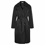 Noisy May Damen Nmmanya L/S Noos Trenchcoat, Schwarz, L EU