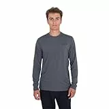 Hurley Herren H2o-dri Easton Pdf Ls Top Rash-Guard-Shirt, Heather Black, M