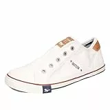 MUSTANG Damen Canvas Sneaker Weiß EU 40