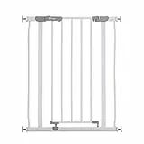 Dreambaby® AVA Slimline - Extra-Schmale Tür- & Treppengitter 61-68cm - Druckinstallation. Geeignet für Türen, Flure und Treppen (Farbe: Weiß)
