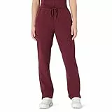 Amazon Basics Damen Klinikhose mit schmal zulaufendem Bein, Yoga-Bund, Burgunderrot, XL