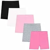 KEREDA Kurze Leggings Mädchen Radlerhose Kinder Kurze Hosen Sommer Shorts Hose 2-10 Jahre 5 Paar 5 Paar Mehrfarbig 5-7 Jahre