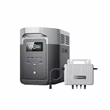 EcoFlow Delta 2 Max tragbare Powerstation 2048Wh, 0% VAT WLAN Stream Mikrowechselrichter 800W, LFP-Batterie mit 3000 Zyklen, 3000W Max Ausgangsleistung, Solargenerator für Zuhause, Camping, Wohnmobil
