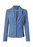 comma Antaillierter Kurzblazer mit Reverskragen blau 40