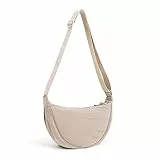 TIAASTAP Damen Halbmond Crossbody Umhängetasche, Unisex Hobo Crossbody Bag, Wasserdichte Leichtes Nylon Bauchtasche mit verstellbarer Schultergurt Für Alltag & Freizeit