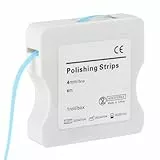 OFFCUP Zahn Schleifpapier, Dental Schleifstreifen Ultra-Fine Grit Size Interdental Schleifwerkzeuge, Dental Polierstreifen Tragbare Zahnschleifpapier zum Polieren von Zähnen (6mx4mm, Blau)