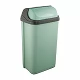 keeeper Abfallbehälter mit Rolldeckel, 50 l, 39 x 29,5 x 67,5 cm, Rasmus, Grün (Nordic Green)