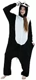 corimori Stinktier-Kostüm Erwachsene Damen Herren Karneval Tier-Kostüme Onesie Jumpsuit Overall 29 Stinktier,XL