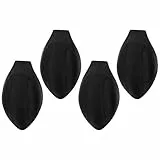 Pouch Pad 3D Schwimmen Trunk Verbessern Pads Vergrößern Bulge Pouch Beutel Schwimmen Unterwäsche Slips Einlage Schutz für Badehose 4 Stück Schwarz