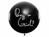 Riesenballon Boy or Girl 1m Riesen Gender Reveal Party Ballon mit Konfetti Latex Luftballon Junge