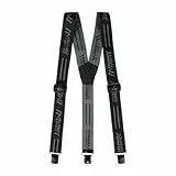Maier Sports Suspender, Bequemer Hosenträger mit hochwertigen Clips für sicheren Halt für Männer und Frauen, Länge individuell verstellbar, Perfekt zum Skifahren oder beim Wandern, Schwarz, 1