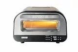 Unold Pizzaofen LUIGI 68816 | Elektrisch aus rostfreiem Edelstahl mit Pizzastein mit bis zu 450°C, nur ca. 2 Minuten Backzeit, energiesparend, 1.700 Watt