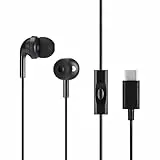 Amazon Basics Mit Kabel Im Ohr Ohrhörer, kabelgebunden, USB-C, mit Mikrofon, Einheitsgröße, schwarz