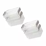 Yardwe 4 Stück Teiliges Transparentes Desktop Aufbewahrungsbox Stapelbare Kunststoff Organizer Boxen für Schmuck Bürobedarf Make up Vielseitig Nutzbare Lagerbehälter für Zufällige Farbe