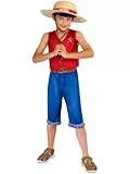 Rubies Offiziell Netflix One Piece Monkey D. Luffy Kinderkostüm, Größe 9-10 Jahre