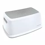 Dreambaby Easy Up Premium Tritthocker für Kinder und Erwachsene, belastbar bis 145 kg, Badezimmer, Toilette, Küche, Unabhängigkeit, rutschfeste Oberfläche, rutschfeste Unterlagen (Grau, 1)