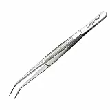 Lmyzcbzl Gebogene Pinzette, Edelstahl Pinzette, Nähmaschine Pinzette, Universal-Pinzette, Mehrzweckpinzette, mit Gebogener Gezahnter Spitze