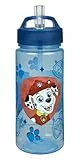 Undercover Scooli AERO Trinkflasche Paw Patrol, 500 ml, 19 cm, mit ausklappbarem Trinkstutzen, nicht für Kohlensäure geeignet