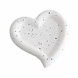 FewNvWa Multifunktionales, Dekoratives Tablett für Schmuck, Parfüm Und Armbänder, Aus Gips, Modernes Design, Geeignet für Tisch, Badezimmer Und Zuhause, Schwarze Punktliebe