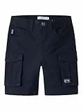 NAME IT Jungen Nkmryan Reg Twi L Shorts 6776-ba Noos Cargos, Dark Sapphire, 134 EU