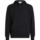 Calvin Klein Herren Hoodie Badge mit Kapuze, Schwarz (Ck Black), M