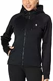 icyzone Damen Sportjacke Laufjacke voll Zip Trainingsjacke mit Kapuze, Fitness Hoodie Langarm Shirt im Winter (XL, Dunkel Blau)