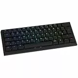 Ducky One X Mini Wireless Gaming Tastatur Schwarz – 60%, Induktive Switches, Tri-Mode-Konnektivität USB-C, 2.4GHz, Bluetooth, Rapid Trigger, Einstellbare Auslösung, RGB, ISO deutsch