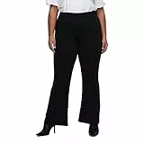 ONLY CARMAKOMA Damen CARPEVER Flared Pants JRS Hose, Schwarz, L-50/52