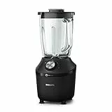Philips Standmixer und Smoothie Maker – 600W, 2-Liter-Becher, HomeID-App, 2 Geschwindigkeitsstufen + Impulsfunktion, ProBlend, Ice-Crush-Funktion (HR2291/41)