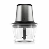 WMF Kult X elektrischer Zerkleinerer – Mini Zerkleinerer und Blitzhacker mit Glasbehälter und Edelstahlmesser, Multizerkleinerer für Gemüse, Kräuter und Nüsse, spülmaschinenfest, kompakt und langlebig