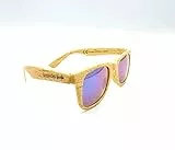 Havana Club Verde Sonnenbrille Nerd Party Brille in braun Holzoptik