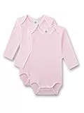 Sanetta Baby-Body langarm (Doppelpack) rosa | Hochwertiger und nachhaltiger Body für Mädchen aus Bio-Baumwolle.