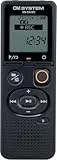 OM SYSTEM digitales Diktiergerät VN-541PC – Omnidirektionales Mikrofon, One-Touch-Aufnahme, Geräuschunterdrückung, USB-Anschluss, einfache Bedienung