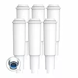 AQUA CREST White Kaffeemaschinen-Wasserfilter, Ersatz für White 60209, 64553, 7520, 68739 - Kompatibel mit Verschiedenen Modellen von Jura Capresso, Impressa, 6er-Pack