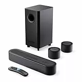 MAJORITY Bowfell Halo Soundbar für TV Geräte | 230W TV Lautsprecher für Fernseher | Sound Bar mit Subwoofer | 5.1 Dolby Surround Sound Heimkino Soundsystem mit HDMI eARC | Soundbar PC Bluetooth 5.3