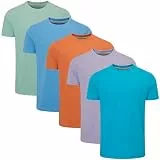 Charles Wilson 5er Packung Einfarbige T-Shirts mit Rundhalsausschnitt (XL, Summer Essentials Type 54)