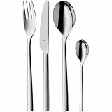 Silit Trend Besteck Set 6 Personen, 24-teilig, Monobloc-Messer, Crominox Edelstahl poliert, rostfrei, kratzbeständig, langlebig, spülmaschinengeeignet