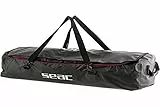 SEAC U-Boot 130, wasserdichte Tasche mit 130 Litern für Unterwasser- und Apnoe-Taucher, perfekt für Lange Flossen, 95 x 40 x 30 cm, Unisex für Erwachsene, Schwarz, l