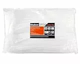 Oksdown 1000 Stück 250mm × 3,6mm Weiß Kabelbinder mit 18 kg Zugfestigkeit UV-Beständig Nylon Kunststoff Selbstsichernder Multifunktionaler Cable Zip Ties