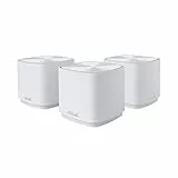 ASUS ZenWiFi XD4 Plus 3er Set AX1800 Whole-Home Mesh WiFi 6 System kombinierbarer Router (bis zu 445m² Abdeckung, AiMesh, AiProtection, Wandbefestigung, App Steuerung) weiß