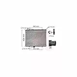 VAN WEZEL Kühler Motorkühlung Kühler Wasserkühler Motorkühler Netzbreite 535mm Netzlänge 390mm Netztiefe 30mm 40002267