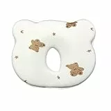 Generisch Babykissen Kopfkissen, Kinder Kissen für 0-12 Monate Neugeborene Memory Foam Reisekissen, Babykissen Gegen Plattkopf, Mini Kissen für Baby Kleinkinder Nacken Lenden und Kniestütze (Bär)