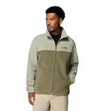 Columbia Herren-Fleecejacke Steens Mountain 2.0 mit durchgehendem Reißverschluss, Safari/Steingrün, Größe L