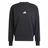 adidas Herren Essentials FEELCOZY French Terry Sweatshirt, Black/White, M