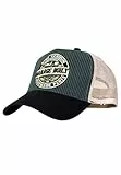 King Kerosin Herren Trucker Cap Meshcap Baseballcap Stickerei Bikerstil Patch Garage Built
