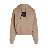 Karl Lagerfeld Jeans, Damen, Box Logo Hoodie, Normale Passform, Desert Taupe, L