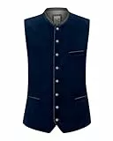 Stockerpoint Herren Trachtenweste Lorenzo I Größen 46-64 I Traditionelle & hochwertige Weste mit verstellbarem Riegel I Perfekt für Trachten & Festlichkeiten