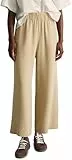 Marc OߴPolo Denim Damen Stoffhose mit elastischem Bund bequem, Beige (Smoky Pine), M