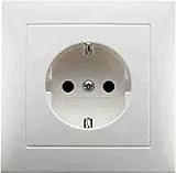 Berker SCHUKO-Steckdose pws/gl 47428989 m.Abdeckplatte S.1 Steckdose 4011334277651